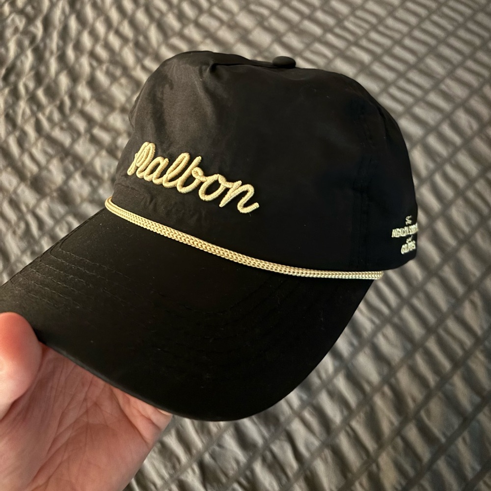 Malbon Golf Nylon Rope SnapBack Hat NEW